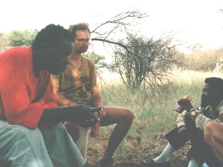 Namibia'97: Interview mit Ambrosius (l.)