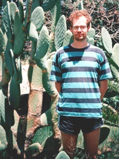 Namibia'97: Ich in unserem Vorgarten des Flats