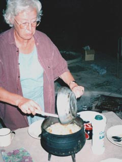 Namibia'97: Abendessen mit Sigi