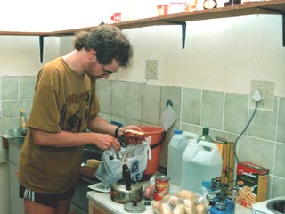 Namibia'97: Ich in der Küche